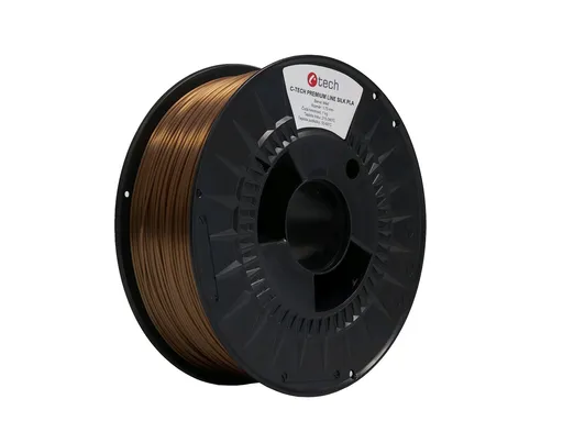 C-Tech 3DF-P-SPLA1.75-COPPER 3D filament, PREMIUM LINE, Silk PLA, meď, 1,75mm, 1kg