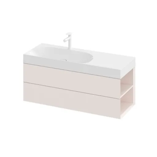 Ravak Lite skrinka pod umývadlo bez umývadla 120x43x45 cm alabaster pink X000001896