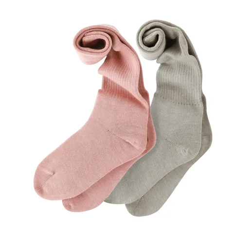 Súprava 2 párov dlhých vrúbkovaných ponožiek