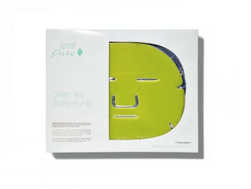 Hydratačná maska – zelený čaj 100%PURE - 1ks