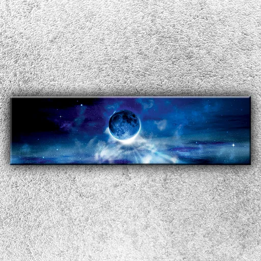 Foto na plátno Modrá planéta 140x40 cm