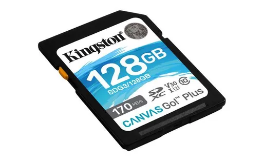 Kingston 128GB SDXC Canvas Go Plus Gen4 200MB/s C10 UHS-I U3 V30
