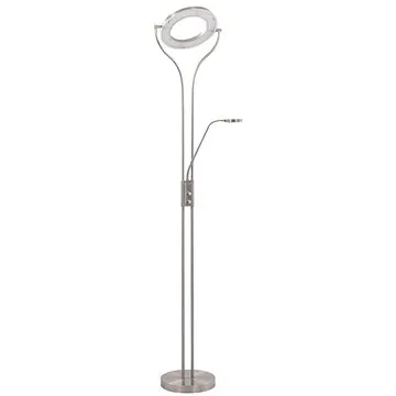 Stojací lampa 18 W stříbrná 180 cm stmívatelná