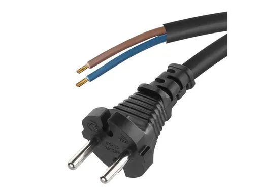 Flexo šnúra guma/neoprén 2x1,0mm2 3m čierna EMOS S03030N