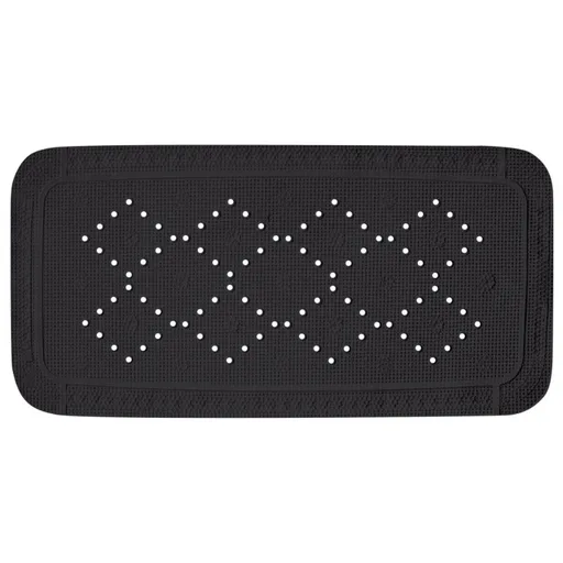 Spirella Protiskluzová podložka do vany ALASKA,čierna, 91 x 36 cm