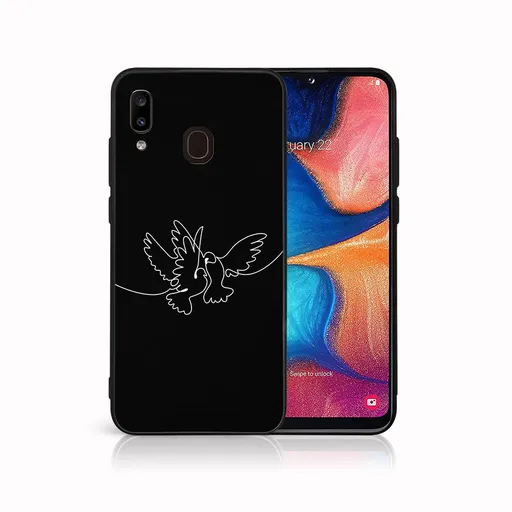 MY ART Ochranný obal pre Samsung Galaxy A20e WHITE DOVE (195)