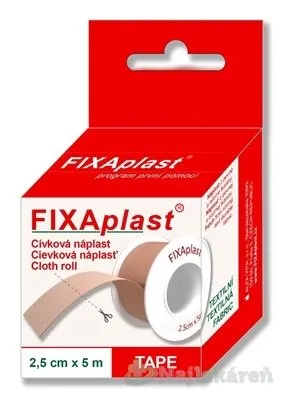 FIXAplast Cievková náplasť textilná (2,5cmx5m)  1ks