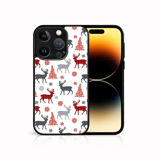 MY ART Kryt s vianočným dizajnom Apple iPhone 15 Pro Max DEER (068)