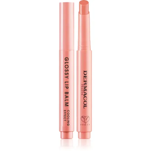 Dermacol Beauty Stick Glossy Lip Balm ošetrujúci lesk na pery s chladivým účinkom vône 03 Peach 2.2 g