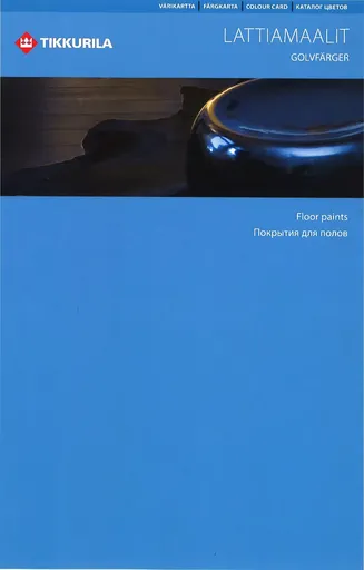 VZORKOVNÍK FLOOR PAINTS - Odtiene farieb na betón modrá