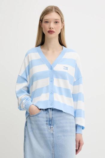 Bavlnený kardigán Tommy Jeans ľahké, DW0DW20968