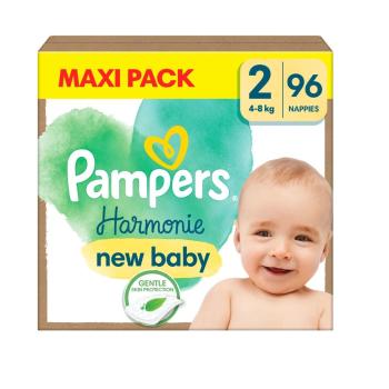 Pampers Harmonie New Baby Maxi Pack vel. 2 4–8 kg dětské pleny 96 ks