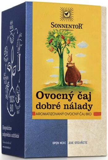 Ovocný čaj dobré nálady (čaj bio, aromatizovaný, porcovaný, 45g)