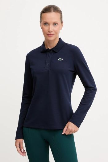 Tričko s dlhým rukávom Lacoste tmavomodrá farba, PF4567