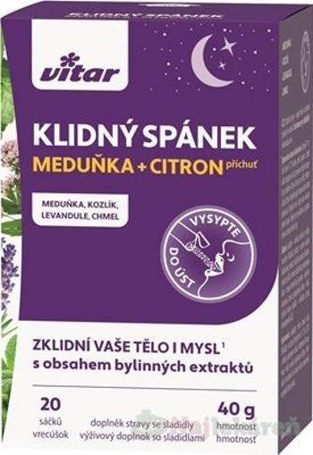 Vitar Kľudný spánok, medovka citronová príchuť 20 vreciek