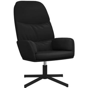 Relaxačné kreslo čierne umelá koža, 341053