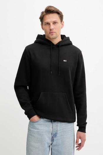 Mikina Tommy Jeans béžová farba, s kapucňou, jednofarebná, DM0DM20742