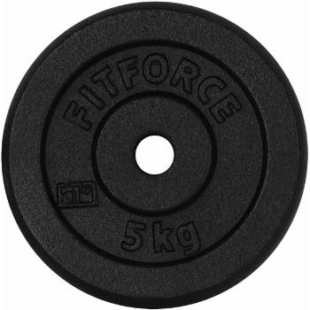 Fitforce PLB 5 KG x 25 MM Súlyzótárcsa, fekete, méret