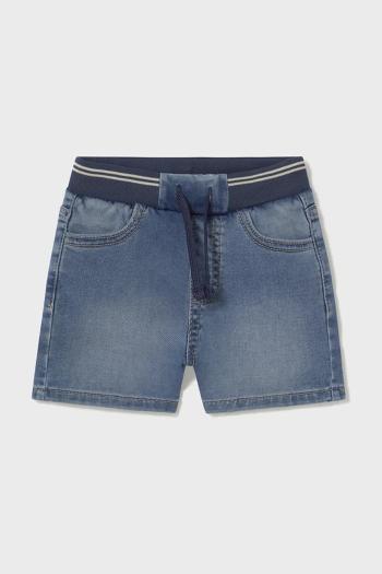 Detské rifľové krátke nohavice Mayoral soft denim jogger nastaviteľný pás 1248
