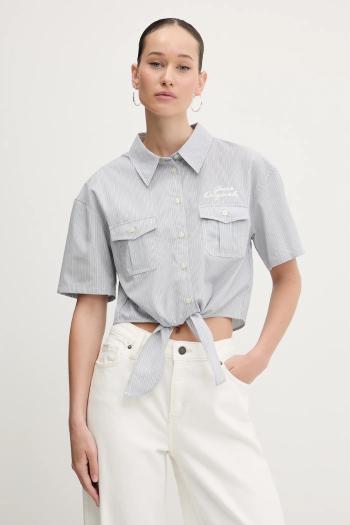 Bavlnená košeľa Guess Originals dámska, regular, s klasickým golierom, W5GH0M WH7Q1