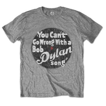 Bob Dylan tričko You can't go wrong Šedá 3XL