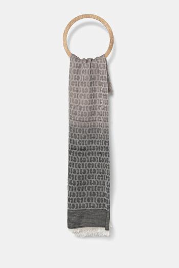 Šál Guess dámsky, čierna farba, vzorovaný, AW5279 COT03