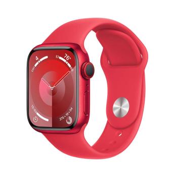 APPLE WATCH SERIES 9 GPS + CELLULAR 41MM (PRODUCT)RED ALUMI. CASE (PRDCT)RED SPORTBAND-S/M,MRY63QC/A