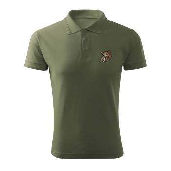 Bontis Polokošeľa s výšivkou Diviak - Khaki | M