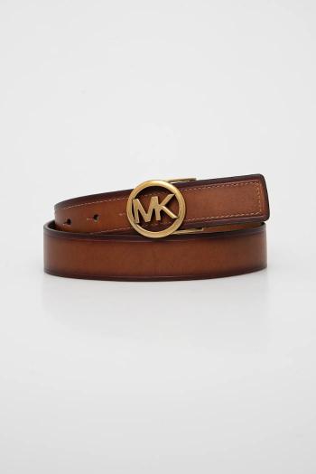 Kožený opasok MICHAEL Michael Kors dámsky, hnedá farba, 559167