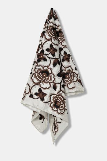 Hodvábna šatka Weekend Max Mara ONESTO čierna farba, vzorovaná, 2525546094600
