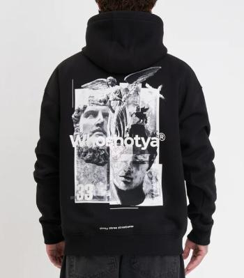 Whoshotya Ethereal Heavy Oversize Hoodie Black - M