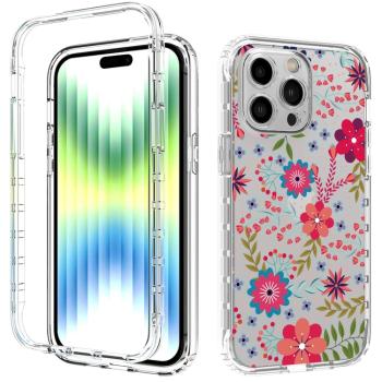 DUAL ART Odolný kryt Apple iPhone 14 Pro Max FLOWERS