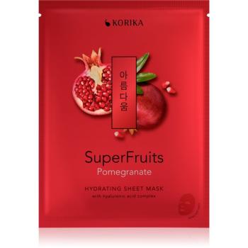KORIKA SuperFruits Pomegranate - Hydrating Sheet Mask hydratačná plátienková maska Pomegranate 25 g