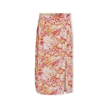 Vila  Deniso Fla Skirt - Cloud Dancer/Fla Double  Sukňa Viacfarebná