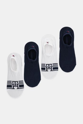 Ponožky Tommy Hilfiger 4-pak pánske, biela farba, 701235881