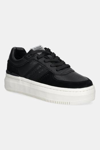 Tenisky G-Star  EVE BSC LEA W dámske, čierna farba, 2411076501.BLK.GNMET