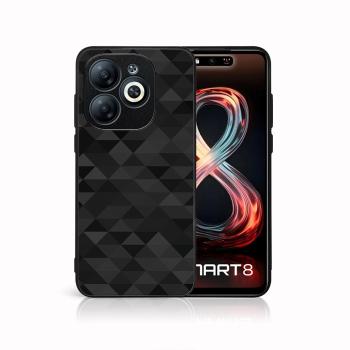 MY ART Ochranný kryt pre Infinix Smart 8 BLACK TRIANGLES (232)