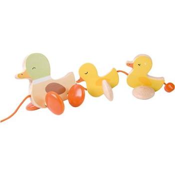 Teddies Kačka s káčatkami ťahacia drevo (6927049015137)