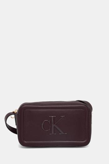 Kabelka Calvin Klein hnedá farba, LV04F3220G
