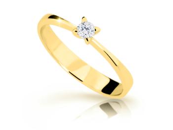Cutie Diamonds Nádherný prsteň zo žltého zlata s diamantom DZ6901-1958-10-X-1 54 mm