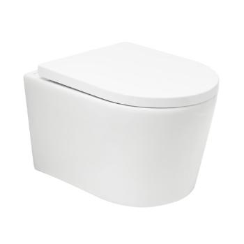 Wc s doskou softclose závesné SAT Brevis biele vírové SATBRE010RTORP