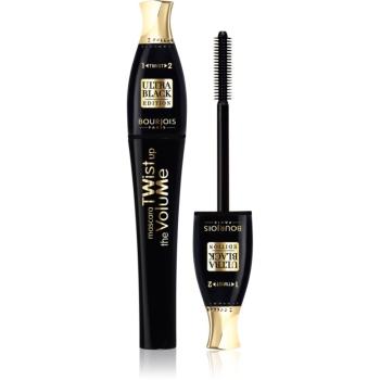 Bourjois Twist Up The Volume riasenka pre objem s kefkou 2 v 1 odtieň Ultra Black 8 ml