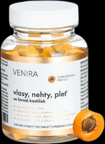 VENIRA Vlasy, nechty, pleť vo forme kociek Marhuľa 120 tabliet
