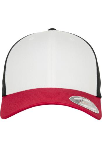 Urban Classics 3-Tone Flexfit red/white/black - S/M