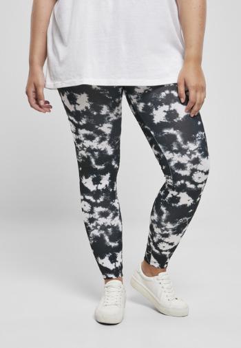 Urban Classics Ladies Tie Dye Leggings black/white - S