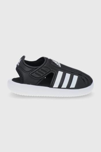 Detské sandále adidas GW0384 čierna farba