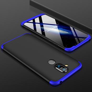 360° ochranný kryt Nokia 8.1 čierny (modrý)