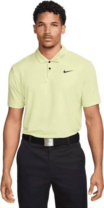 Nike Dri-Fit Tour Heather Mens Light Lemon Twist/Black M Polo košeľa