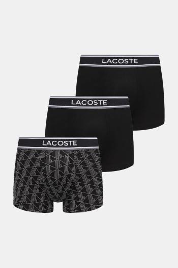 Boxerky Lacoste 3-pak čierna farba, 5H4970