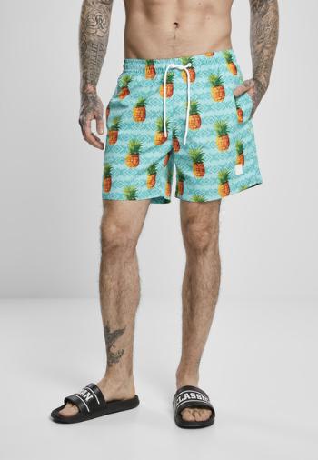 Urban Classics Pattern Swim Shorts pineapple aop - 3XL